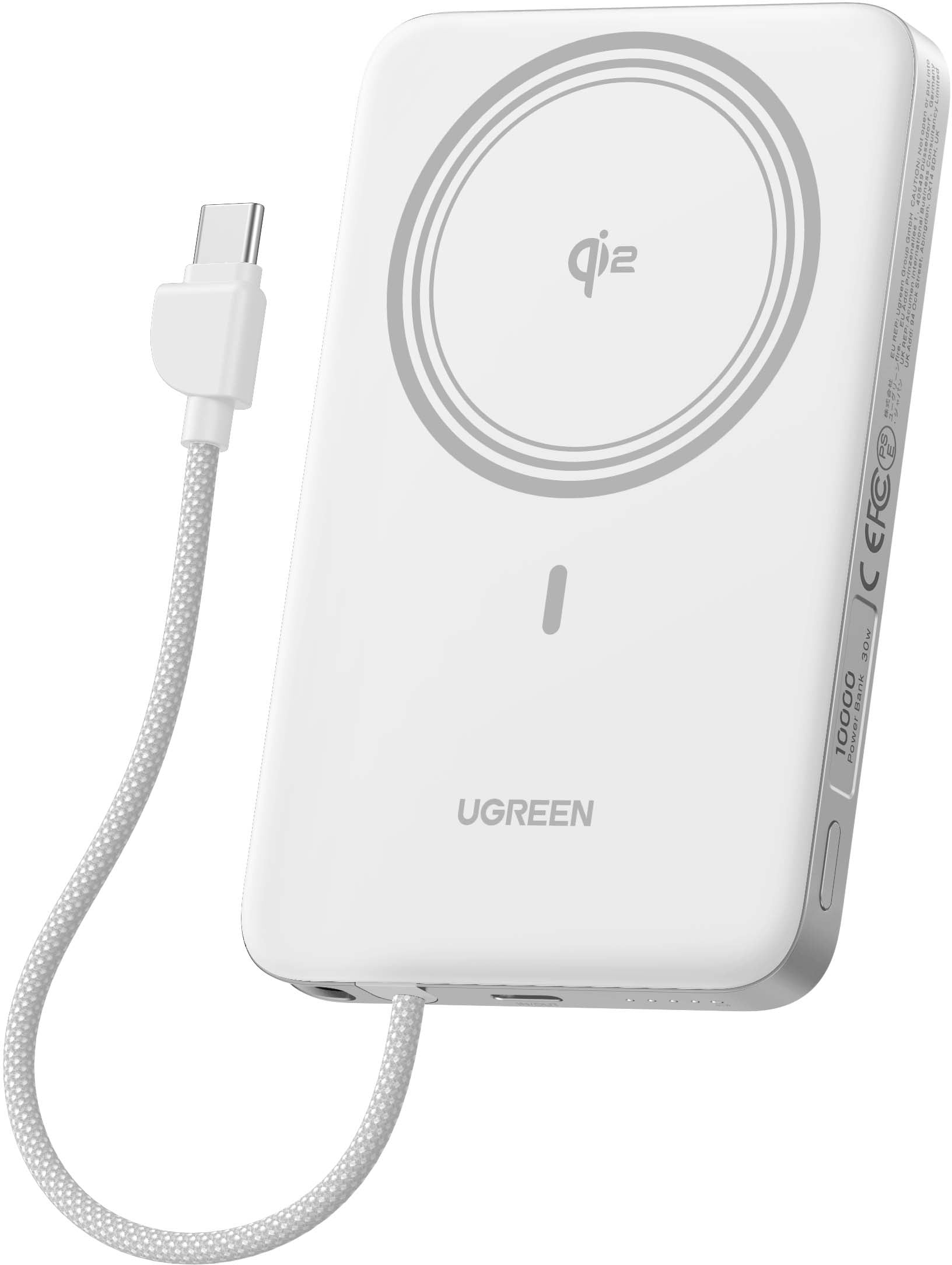 Ugreen MagFlow Air MagSafe Powerbank 10'000 mAh – 30 W PD, Qi2 15 W