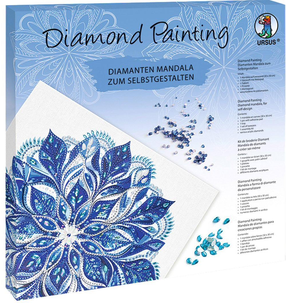Ursus Diamond-Painting-Set Mandala Wintertime – 30 × 30 cm