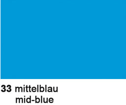 Ursus Seidenpapier – 50 × 70 cm – mittelblau – 6 Bogen
