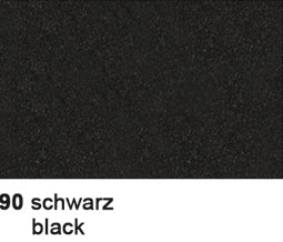 Ursus Schaumstoffplatte, Moosgummi, Schwarz, 31 × 40,5 cm, 11 mm, 5 Bogen, 8340090