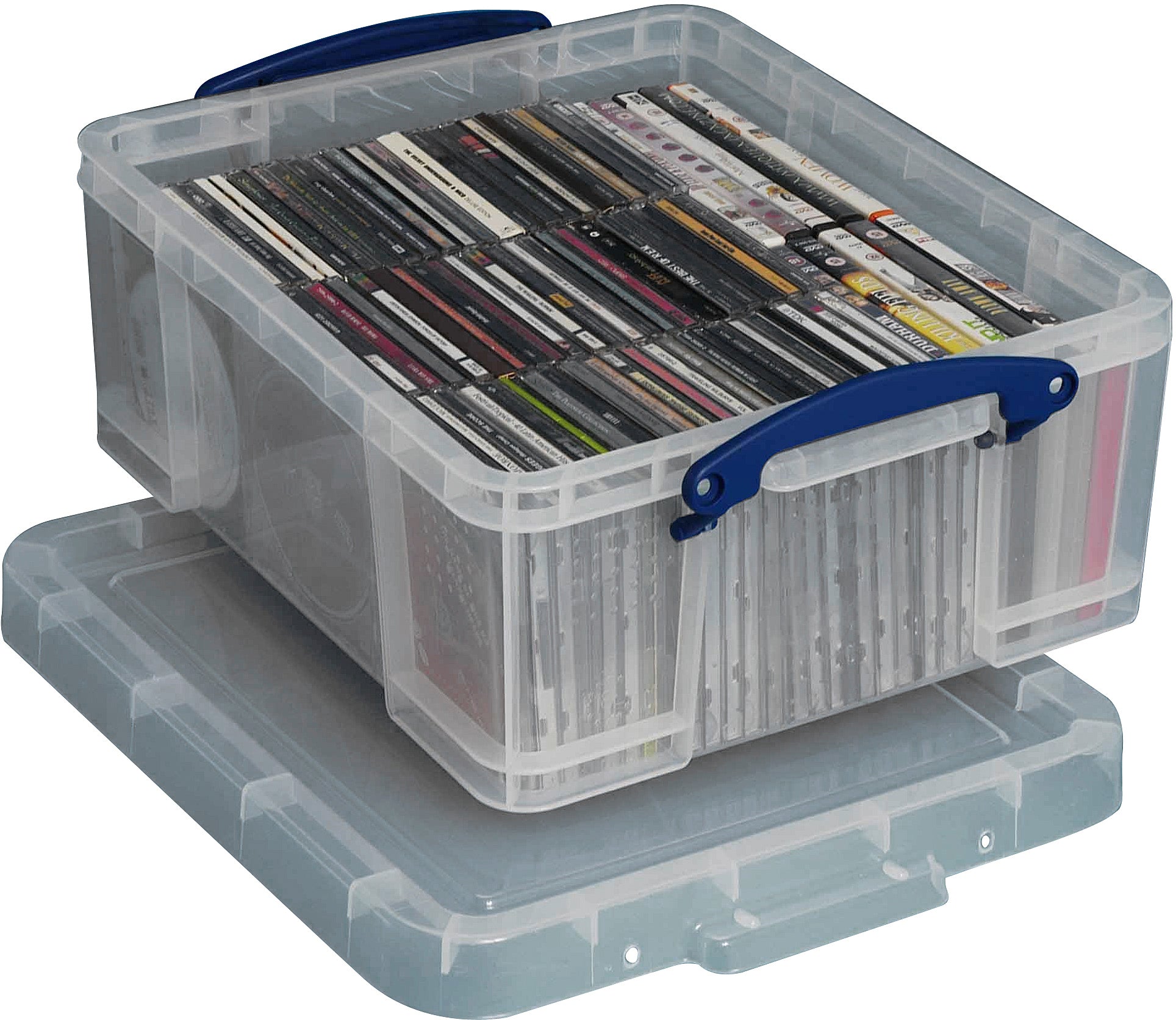 Usefulbox Aufbewahrungsbox 18 l – stapelbar, transparent, PP, B 385 × H 200 × T 435 mm