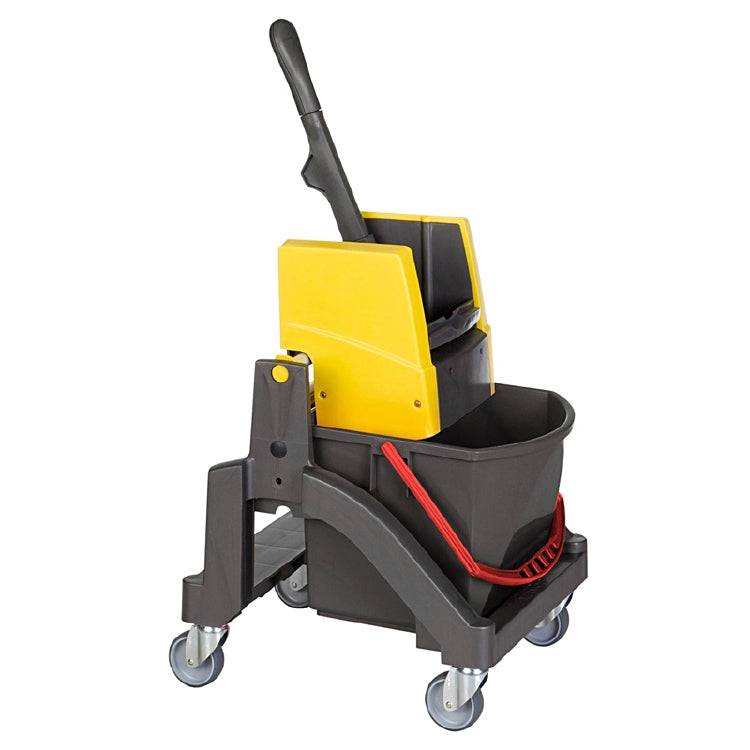 Vermop Putzeimer AQUVA – 17 l – gelb – 50 × 40 × 84 cm – mit VK4-Presse