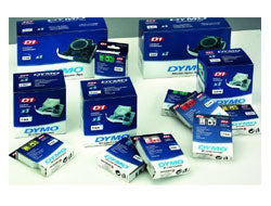 DYMO Schriftband – 19 mm × 7 m, gelb, schwarz, D1-TAPE