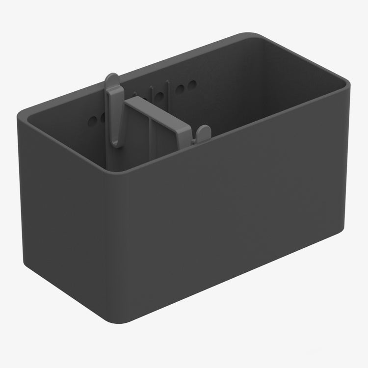 Vermop Equipe Multibox Aufbewahrungsbox – anthrazit, Kunststoff, B 135 × H 135 × T 245 mm