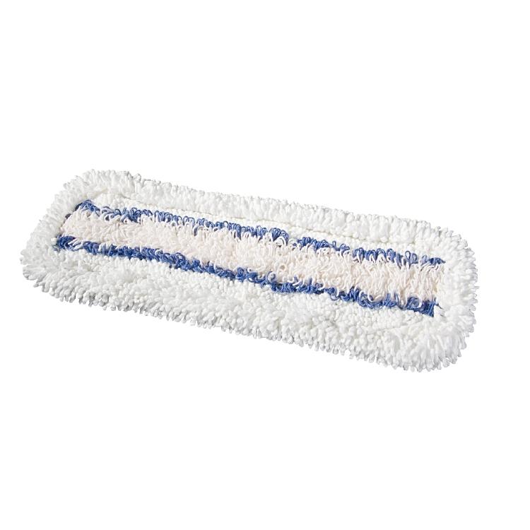 Vermop Wischbezug Clipper Tronic – 50 cm – Baumwolle/Polyester/Mikrofaser – Weiss/Blau – 1 Stk.