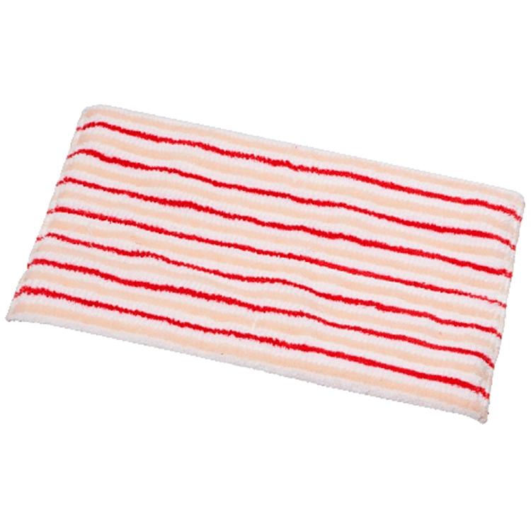 Vermop Wischbezug Twixter Doppelbrush – 1 Stk. – Polyester/PA-Mikrofaser/Borstenstreifen – 40 cm – rot/weiss