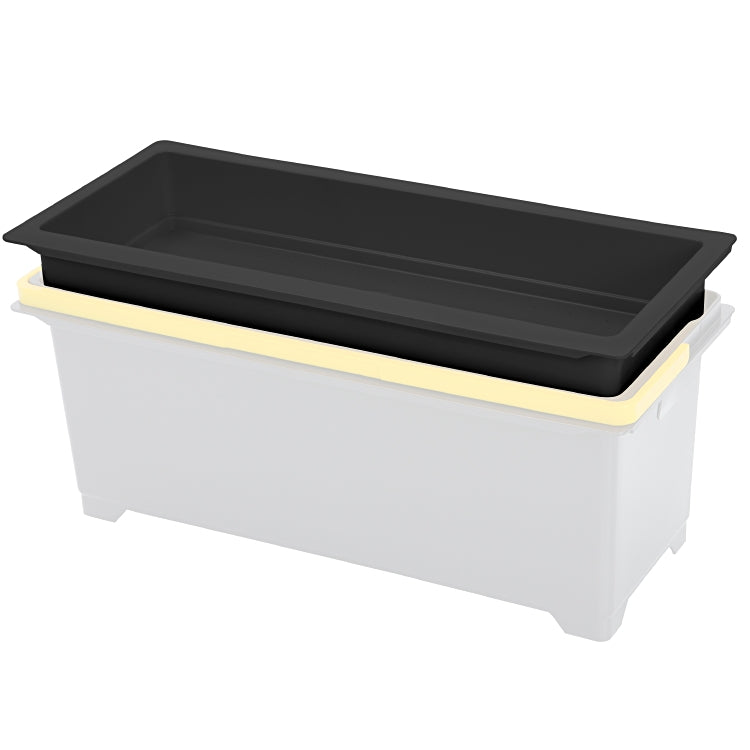 Vermop Präparationsbox – Anthrazit – für Mopbox Equipe 10 l – 50,0 × 22,0 × 8,0 cm