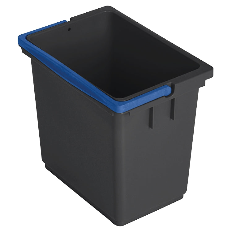 Vermop Putzeimer Equipe – 6 l – rechteckig – anthrazit/blau – 17,0 × 25,0 × 22,5 cm