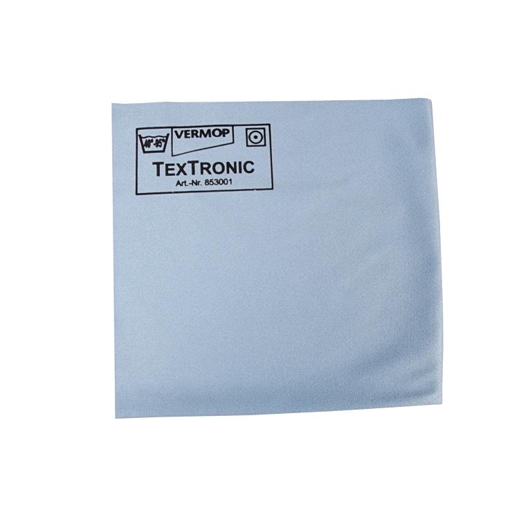 Vermop Mikrofasertuch Textronic – Blau – 38 × 40 cm – Polyester – 1 Stk.