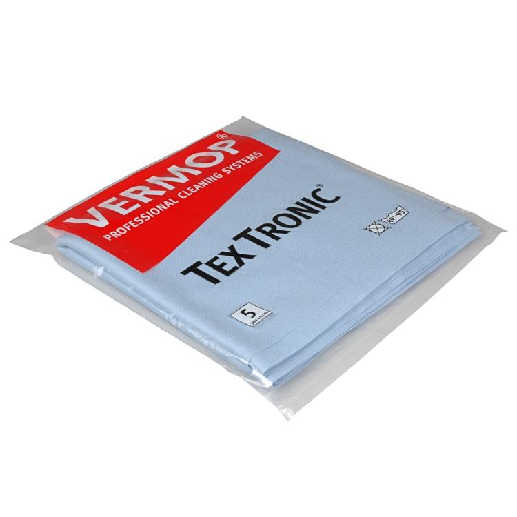 Vermop Mikrofasertuch Textronic – Blau – 38 × 40 cm – Polyester – 1 Stk.