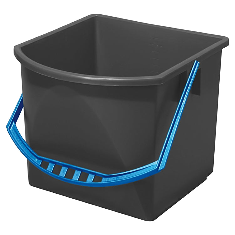 Vermop Putzeimer – 17 l, D-Form, Kunststoff, Blau, 31,0 × 32,5 × 26,5 cm