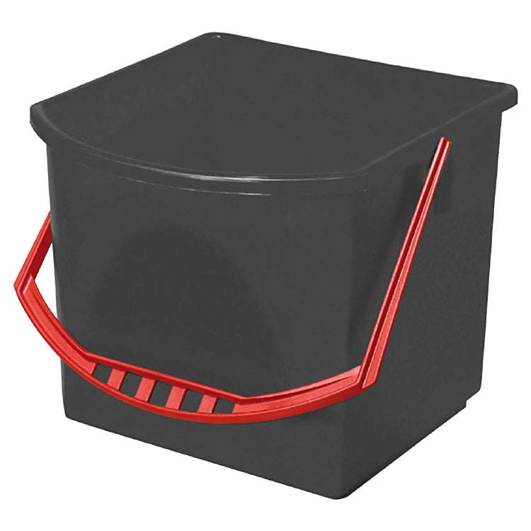 Vermop Putzeimer – 17 l, D-Form, rot