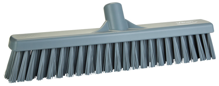 Vikan Besen – Länge 61 cm, Polypropylen (PP), Grau, Borstenlänge 6 cm