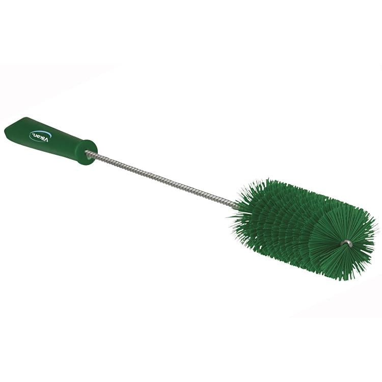 Vikan Rohrbürste Medium – Ø 5 cm, 51 cm, Polypropylen/Edelstahl, grün, lebensmittelkonform, spülmaschinenfest