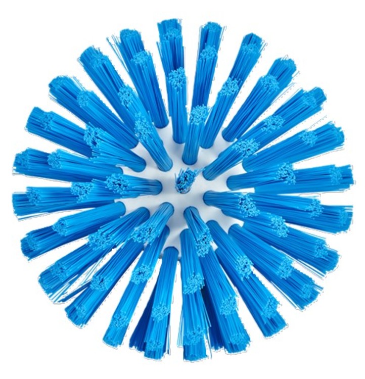 Vikan Rohrreinigerbürste – Ø 17,5 cm, mittel, blau, für Stiel