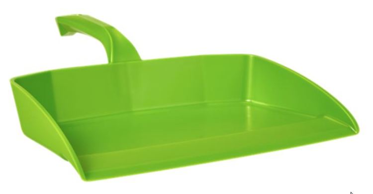 Vikan Kehrschaufel – Polypropylen, Limette, 1 Stk., 32,7 × 27,1 × 5,0 cm