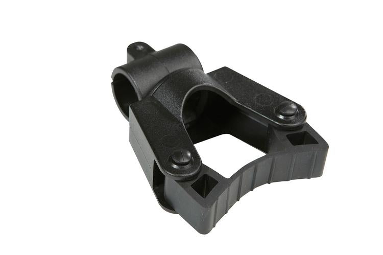 Vikan Stielhalter für Stiele Ø 15–35 mm – inkl. Klemme Ø 22 mm, schwarz, für Vikan Compact Reinigungswagen