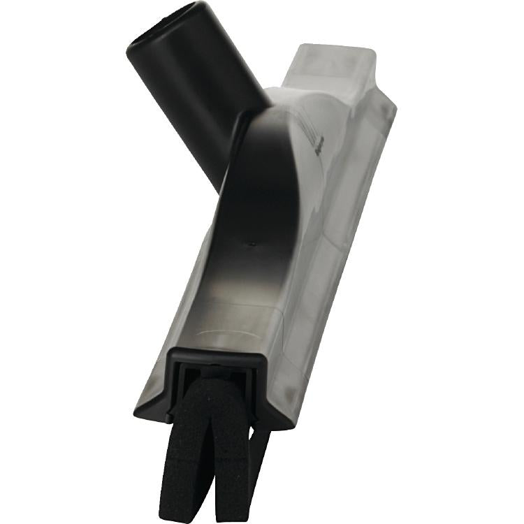 Vikan Bodenwischer – 40 cm, Polypropylen (PP)/Zellkautschuk, Schwarz, Doppelblatt, Ersatzgummi austauschbar