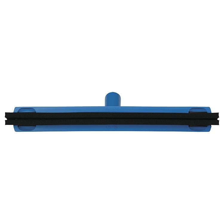Vikan Wasserabzieher Doppelblatt Soft – 40 cm, PP/Zellkautschuk, Blau, spülmaschinenfest