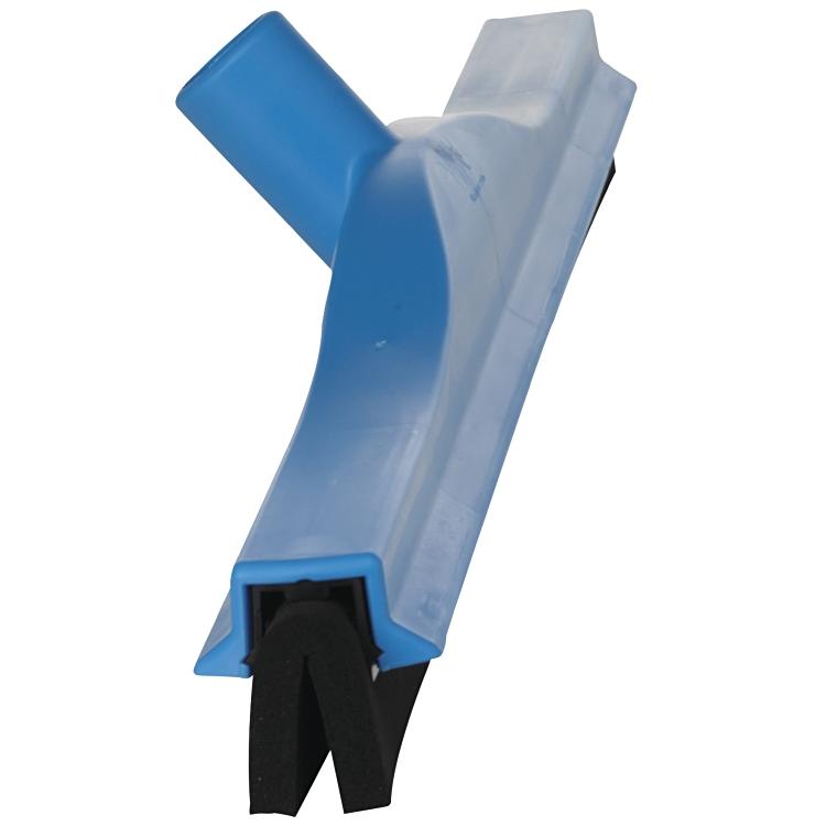 Vikan Wasserabzieher – 60 cm, Polypropylen (PP)/Zellkautschuk, blau, Doppelblatt Soft, fix, für Vikan-Stiele