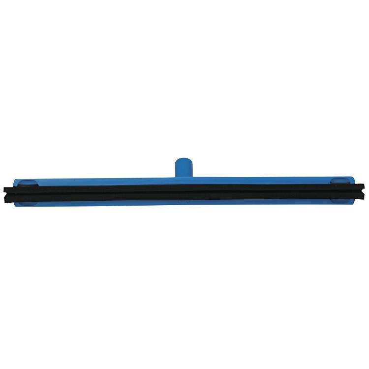 Vikan Wasserabzieher – 60 cm, Polypropylen (PP)/Zellkautschuk, blau, Doppelblatt Soft, fix, für Vikan-Stiele