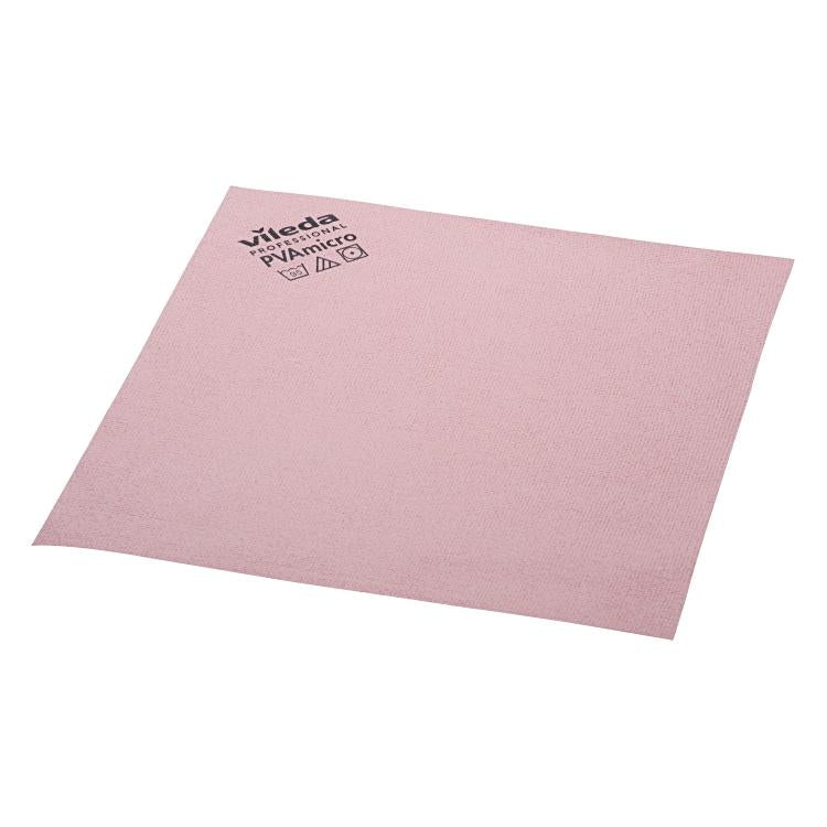 Vileda professional Mikrofasertuch PVAmicro – Rot – 38 × 35 cm – 5er-Set