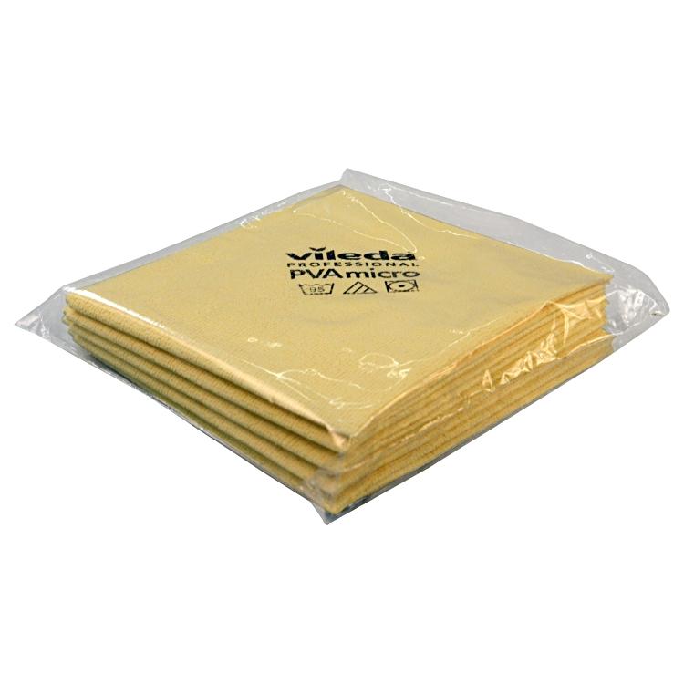 Vileda Mikrofasertuch PVAmicro – Gelb – 35,6 × 38,1 cm – 5er-Set