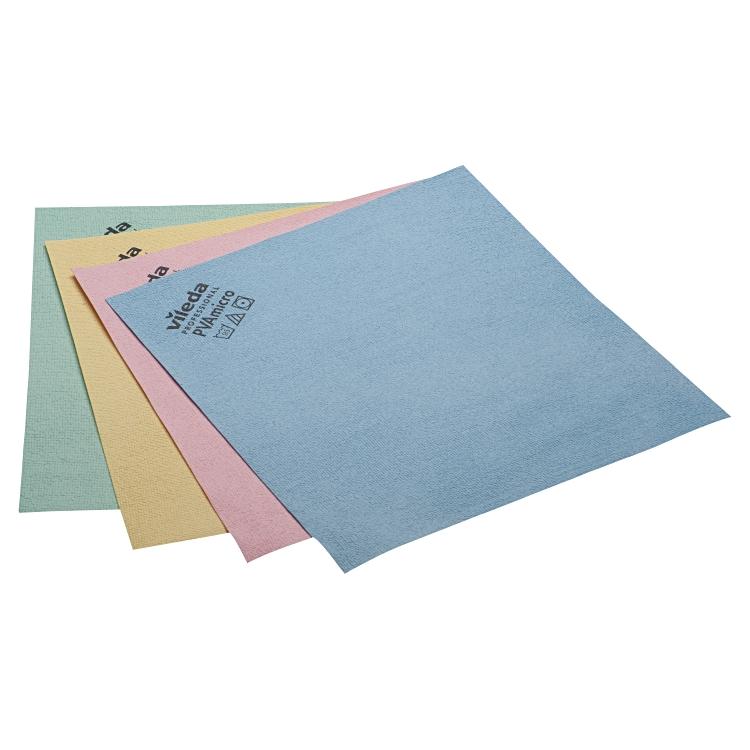 Vileda Mikrofasertuch PVAmicro – Gelb – 35,6 × 38,1 cm – 5er-Set