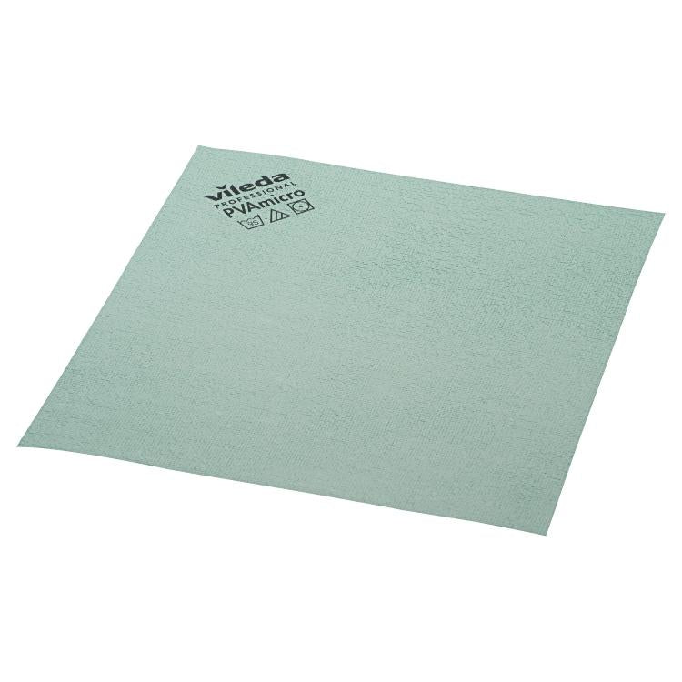Vileda professional Reinigungstuch PVAmicro – Grün – 38 × 35 cm – PVA, Mikrofaser – 5er-Set