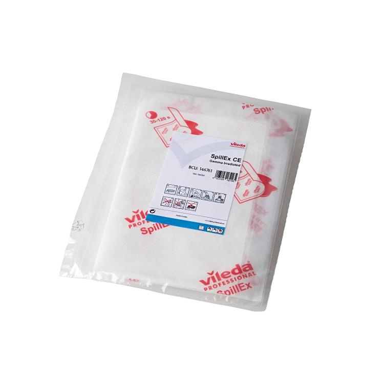 Vileda professional Saugmatte SpillEx CE steril – 3,5 l Aufnahmekapazität – Reinraum – 51,7 × 37,0 cm