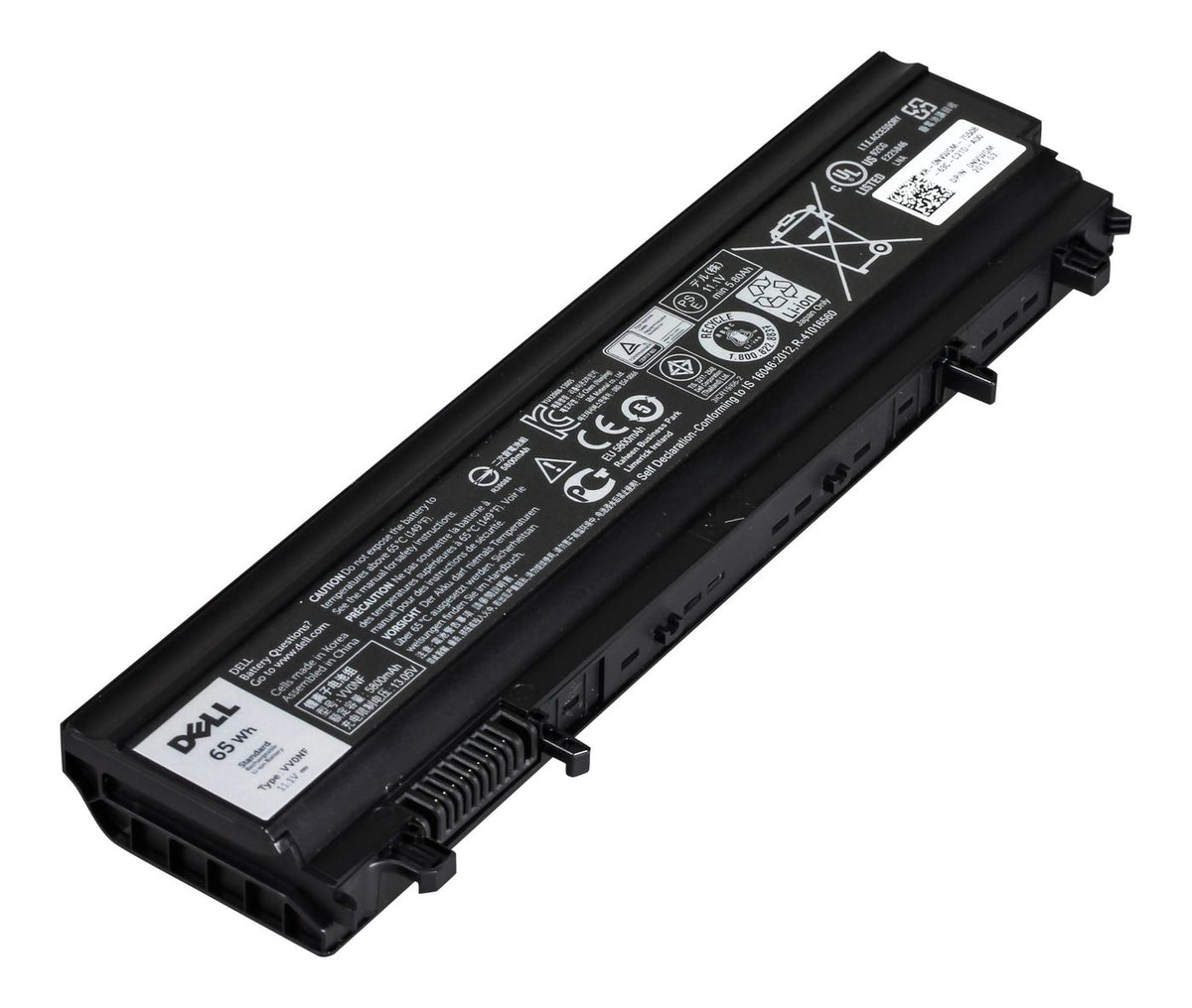 Dell Notebook-Akku – für Latitude E5440/E5540 – 65 Wh, 11,1 V (6 Zellen) – Schwarz