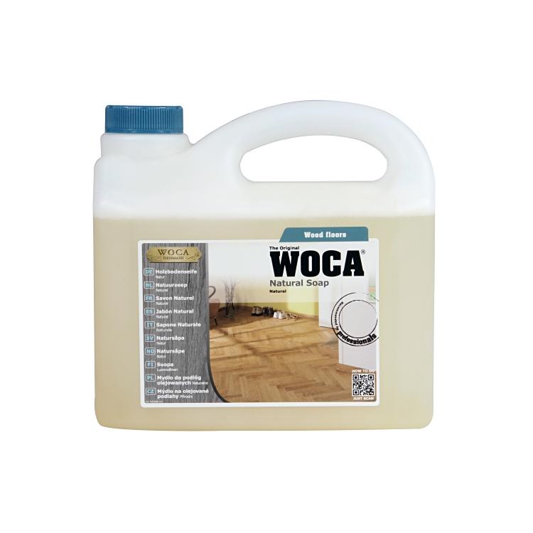 Woca Holzbodenseife Bodenreiniger für Holz – Natur, Flüssigkeit, Kanister – 2,5 l