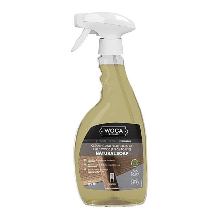 Woca Holz-/Möbelpflege für geölte, gewachste und geseifte Oberflächen – natur – Sprühflasche – 750 ml
