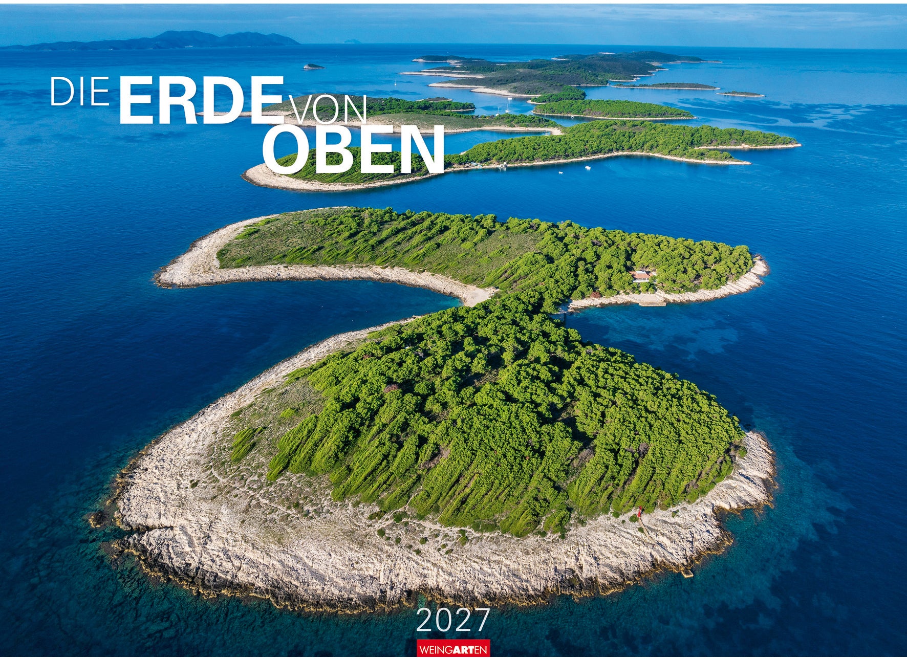 Weingarten Die Erde von oben – Bildkalender 2027 – 68,2 × 49,5 cm – Kalendarium deutsch