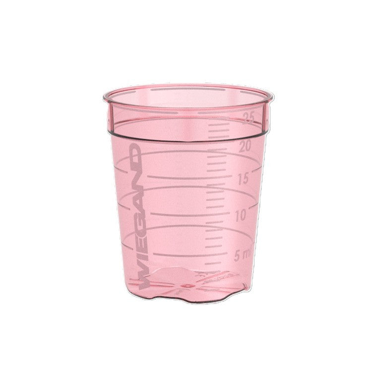Wiegand Medikamentenbecher – 47er Set, 25 ml, Kunststoff (PP), Rot, mit Graduierung