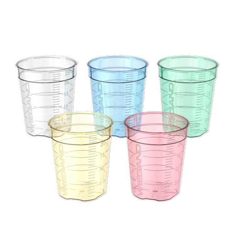 Wiegand Medikamentenbecher – 47er Pack, 25 ml, Kunststoff (PP), Grün, Graduierung 5–25 ml