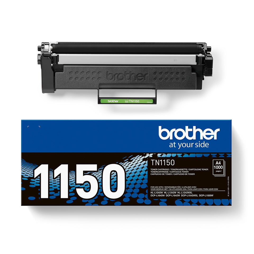 Brother TN-1150 Schwarz Toner – Original – 1'000 Seiten – für Brother DCP-L1640W/DCP-L1642W/DCP-L1660W u. a.