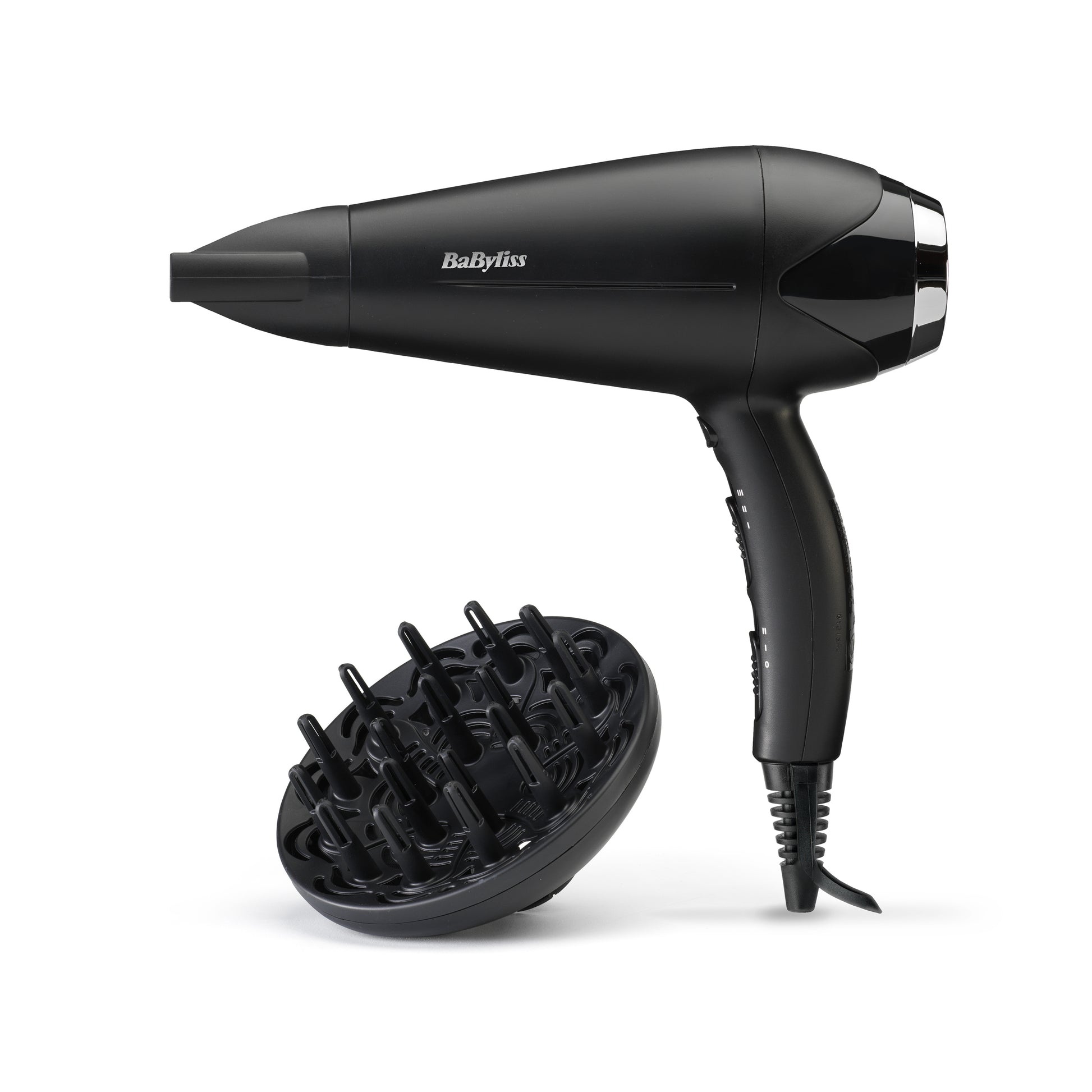 BaByliss Haartrockner D572DE – 2200 W, Ionenfunktion, Keramisches Heizsystem – schwarz