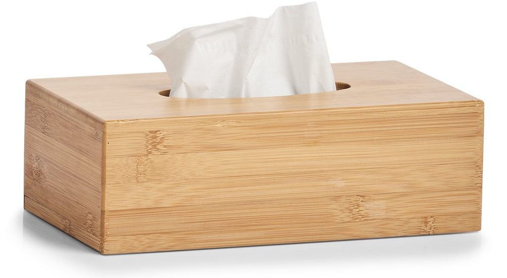 Zeller Present Kosmetiktuchbox – 27,5×15,5×8,5 cm, Bambus, Tisch, Holz