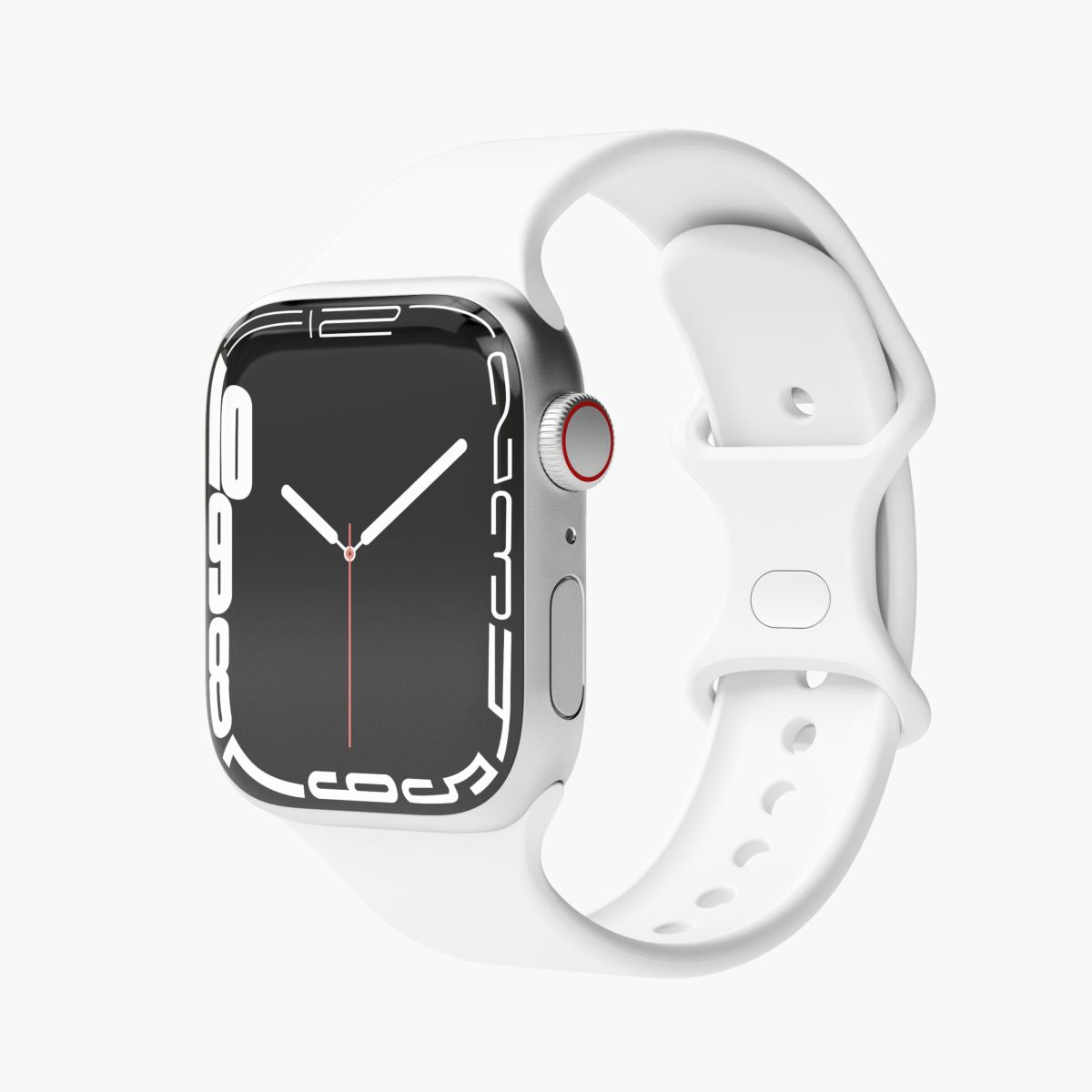Vonmählen Silicon Loop 1 – Sportarmband, Weiss, für Apple Watch 38 mm, 40 mm, 41 mm