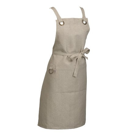 Kela Kochschürze Puro – S/M, Baumwolle/Leinen, 70×85 cm – Beige, 1 Stück