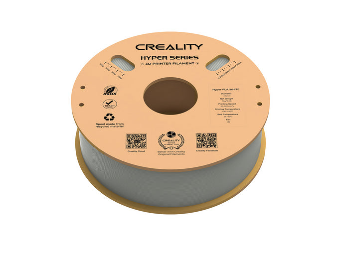 Creality 3D-Drucker-Filament Hyper PLA 1,75 mm Weiss, 1 kg – für Creality 3D, FDM-3D-Drucker