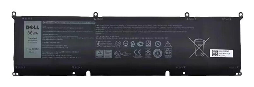 DELL Origin Storage Notebook-Akku – für Dell Notebooks – 86 Wh, 11,4 V (6 Zellen) – Schwarz
