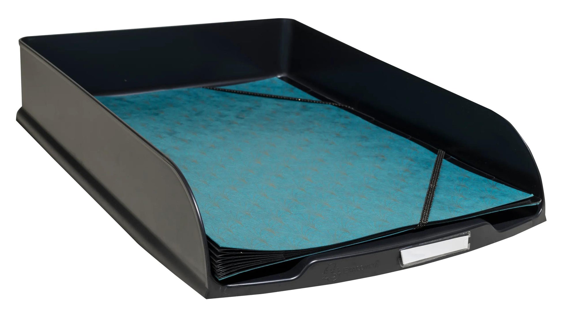 Exacompta Neo Deco – Briefkorb für A4+, hoch, Polystyrol (PS), schwarz, 346 × 65 × 255 mm