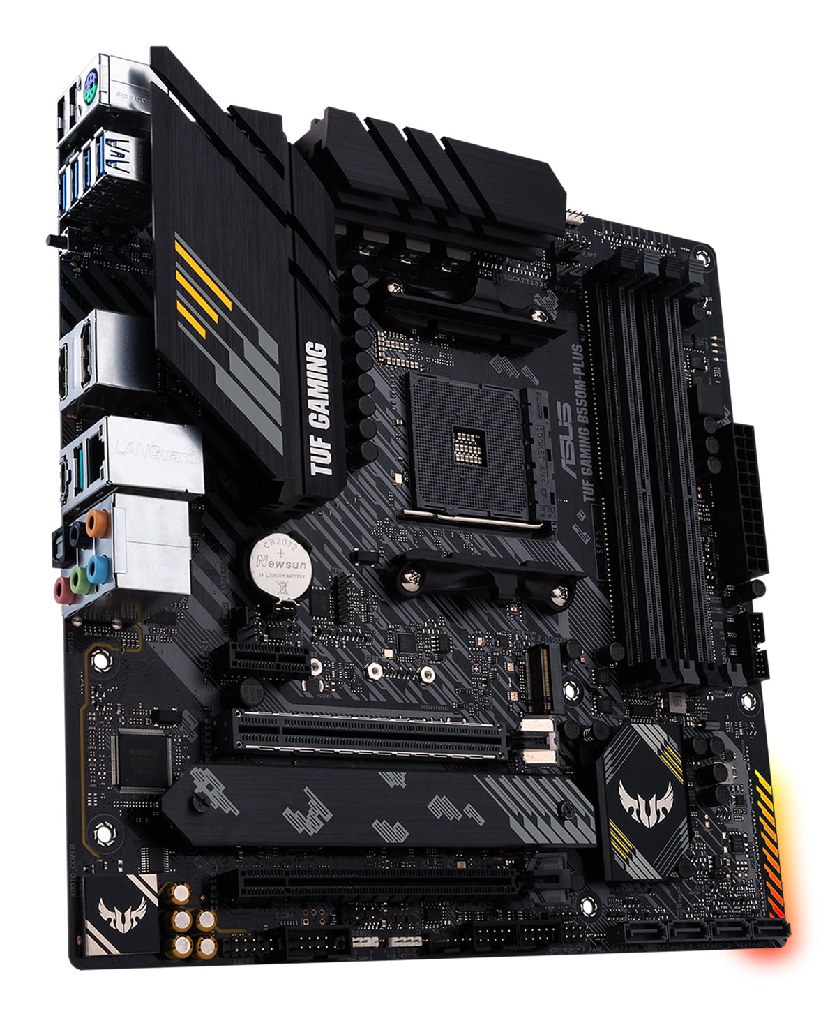 ASUS TUF GAMING B550M-PLUS – Mainboard – AM4, AMD B550, mATX, DDR4, 4×DIMM, 128 GB