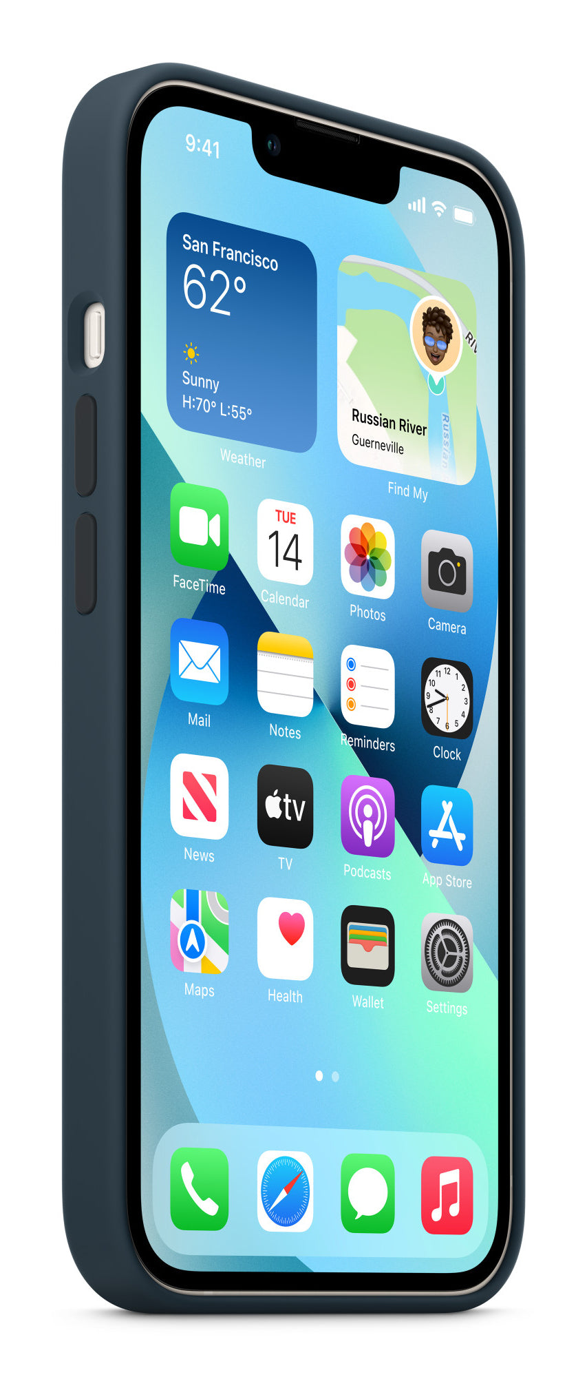 Apple Silikonhülle – für iPhone 13 – mit MagSafe – Abyss Blau