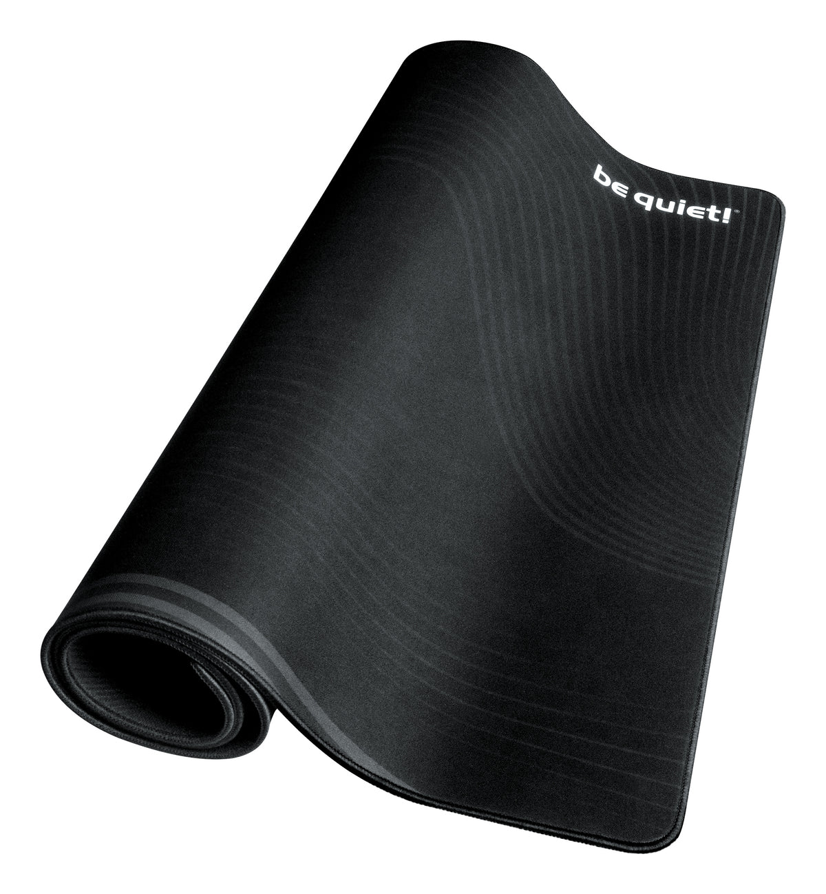 be quiet! be quiet Mousepad XL – Gaming-Mauspad – 900 × 500 mm, Stoff, Gummi, Schwarz