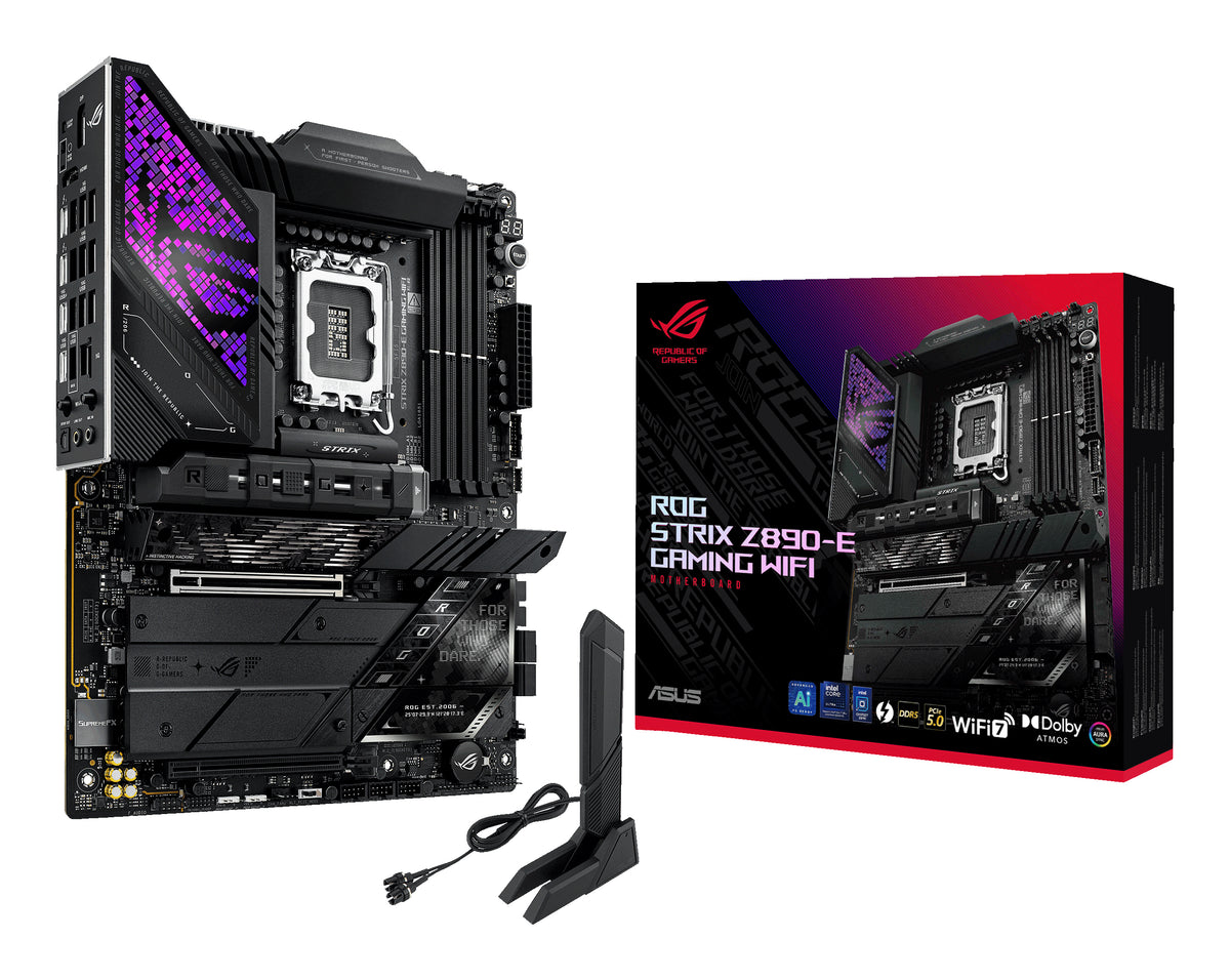 ASUS ROG STRIX Z890-E GAMING WIFI – Mainboard – LGA 1851, Intel Z890, ATX, DDR5