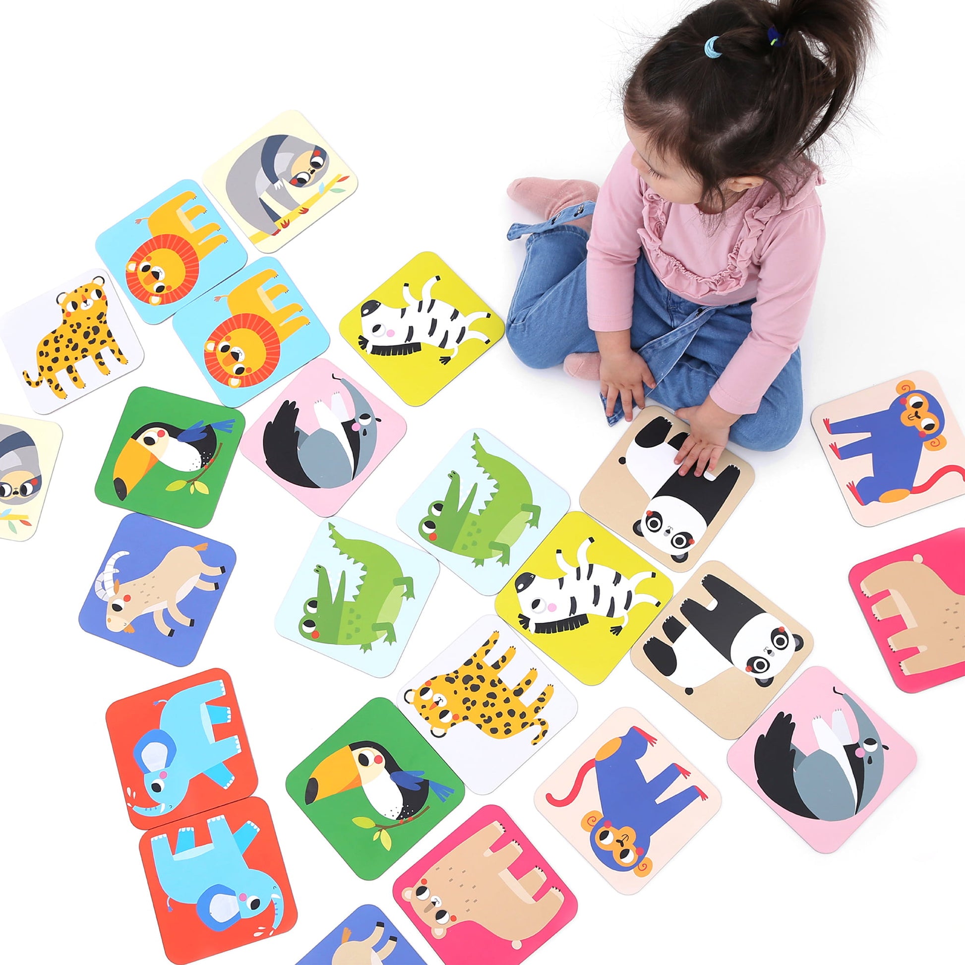 Banana Panda Suuuper Size Memory Wild Animals – Brettspiel, 2–4 Spieler, ab 2 Jahren, 10 Min., mehrsprachig