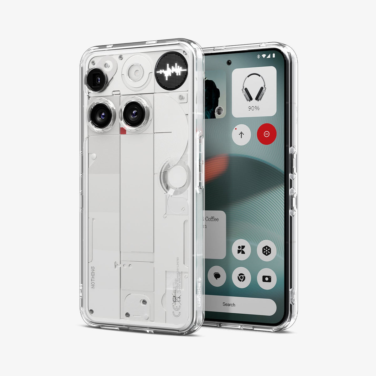 Spigen Backcover – für Nothing Phone 3, PC+TPU, Transparent, bis 1,2 m Sturzsicher